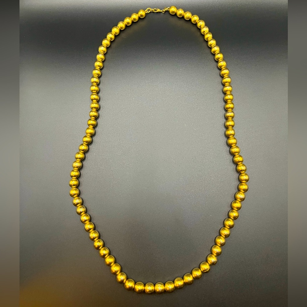 MONET Vintage gold tone beaded necklace